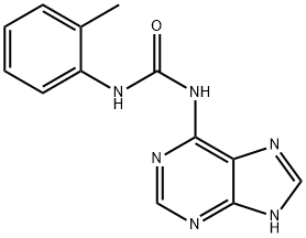 N-(2-Methylphenyl)-N'-(1H-purin-6-yl)urea Struktur