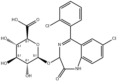 lorazepam glucuronide Struktur