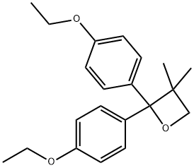 2,2-Bis(4-ethoxyphenyl)-3,3-dimethyloxetane Struktur