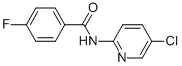 N-(5-CHLORO-2-PYRIDINYL)-4-FLUORO-BENZAMIDE Struktur