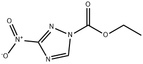 1H-1,2,4-Triazole-1-carboxylicacid,3-nitro-,ethylester(9CI) Struktur