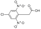 BENZENEACETIC ACID, 4-CHLORO-2,6-DINITRO- Struktur