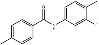 N-(3-fluoro-4-methylphenyl)-4-methylbenzamide Struktur