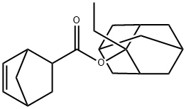 5-Norbornene-2-carboxylic 2-ethyl-2-adamantyl ester Struktur