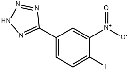 5-(4-Fluoro-3-nitrophenyl)-2H-tetrazole Struktur