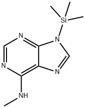 9H-Purin-6-amine, N-methyl-9-(trimethylsilyl)- Struktur