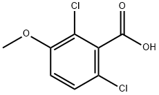 2,6-Dichloro-3-methoxybenzoic acid Struktur