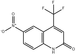 6-nitro-4-(trifluoromethyl)quinolin-2(1H)-one Struktur