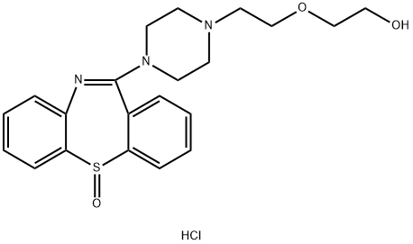 ETHANOL, 2-[2-[4-(5-OXIDODIBENZO[B,F][1,4]THIAZEPIN-11-YL)-1-PIPERAZINYL]ETHOXY]- ,DIHYDROCHLORIDE Struktur