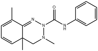 3,4A,8-TRIMETHYL-N-PHENYL-4,4A-DIHYDROBENZO[D][1,2,3]TRIAZINE-2(3H)-CARBOXAMIDE Struktur