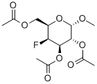 Methyl2,3,6-tri-O-acetyl-4-deoxy-4-fluoro-a-D-galactopyranoside, 32934-08-0, 結構式