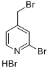 PYRIDINE,2-BROMO-4-(BROMOMETHYL)-,HYDROBROMIDE Struktur