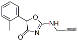 5-(2-Methylphenyl)-2-(2-propynylamino)-2-oxazolin-4-one Struktur