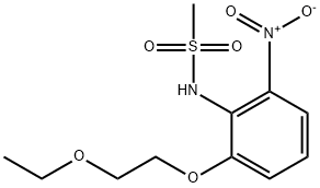 N-[2-(2-ethoxyethoxy)-6-nitrophenyl]methanesulfonamide Struktur