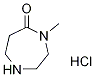 4-Methyl-1,4-diazepan-5-one hydrochloride Struktur