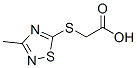 2-[(3-Methyl-1,2,4-thiadiazol-5-yl)thio]acetic acid Struktur