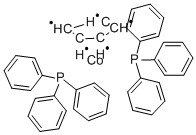 CYCLOPENTADIENYLBIS(TRIPHENYLPHOSPHINE)COBALT(I) Struktur