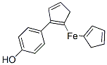 Iron, cyclopentadienyl((p-hydroxyphenyl)cyclopentadienyl)- (7CI) Struktur