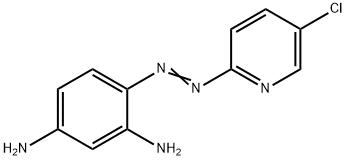 4-(5-CHLORO-2-PYRIDYLAZO)-1,3-PHENYLENEDIAMINE Struktur