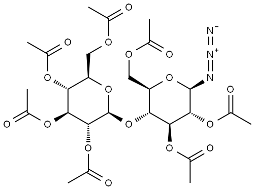 HEPTA-O-ACETYL-BETA-MALTOSYL AZIDE Struktur