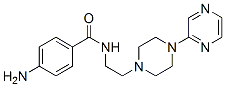 4-amino-N-[2-(4-pyrazin-2-ylpiperazin-1-yl)ethyl]benzamide Struktur