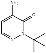 4-Amino-2-(tert-butyl)-3(2H)-pyridazinone Struktur