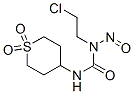 4-[3-(2-Chloroethyl)-3-nitrosoureido]tetrahydro-2H-thiopyran 1,1-dioxide Struktur