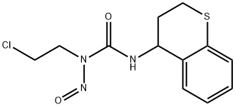 N-(2-Chloroethyl)-N-nitroso-N'-(3,4-dihydro-2H-1-benzothiopyran-4-yl)urea Struktur