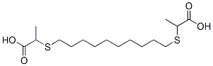 2-[10-(1-carboxyethylsulfanyl)decylsulfanyl]propanoic acid Struktur