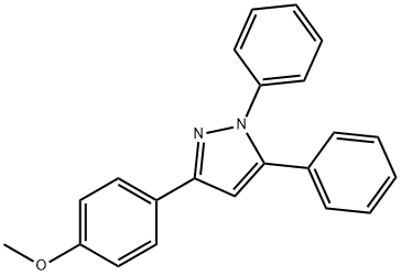 1,5-DIPHENYL-3-(4-METHOXYPHENYL)-1H-PYRAZOLE Struktur