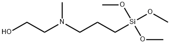 N-(HYDROXYETHYL)-N-METHYLAMINOPROPYLTRIMETHOXYSILANE: 75% IN METHANOL Struktur