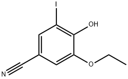 Benzonitrile, 3-ethoxy-4-hydroxy-5-iodo- Struktur