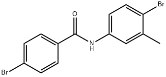 4-bromo-N-(4-bromo-3-methylphenyl)benzamide Struktur