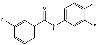 3-chloro-N-(3,4-difluorophenyl)benzamide Struktur