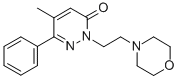 5-Methyl-2-(2-morpholinoethyl)-6-phenyl-3(2H)-pyridazinone Struktur