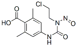 4-[3-(2-Chloroethyl)-3-nitrosoureido]-2,6-dimethylbenzoic acid Struktur