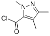 1H-Pyrazole-5-carbonyl chloride, 1,3,4-trimethyl- (9CI) Struktur