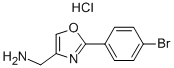 C-[2-(4-BROMO-PHENYL)-OXAZOL-4-YL]-METHYLAMINE HYDROCHLORIDE Struktur