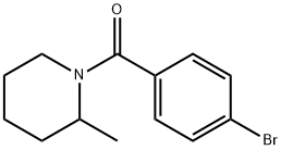 1-(4-bromobenzoyl)-2-methylpiperidine Struktur