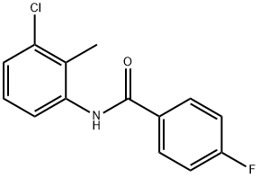 N-(3-chloro-2-methylphenyl)-4-fluorobenzamide Struktur