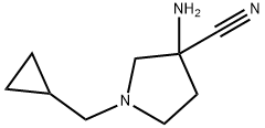 3-aMino-1-(cyclopropylMethyl)-3-Pyrrolidinecarbonitrile Struktur