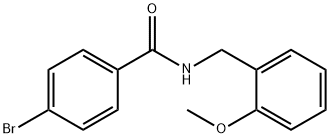 4-bromo-N-(2-methoxybenzyl)benzamide Struktur