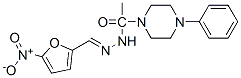 5-Nitro-2-furaldehyde (4-phenyl-1-piperazinylacetyl)hydrazone Struktur