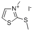 3-Methyl-2-(methylthio)thiazoliumiodide Struktur