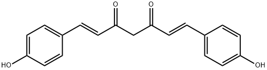 BIS(4-HYDROXYCINNAMOYL)METHANE Structure