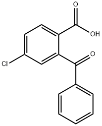 2-Benzoyl-4-chlorobenzoic acid Struktur