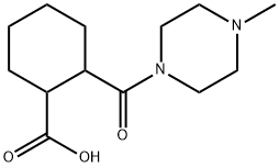 2-(4-METHYL-PIPERAZINE-1-CARBONYL)-CYCLOHEXANECARBOXYLIC ACID Struktur