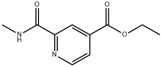 2-METHYLCARBAMOYLISONICOTINIC ACID ETHYL ESTER Struktur