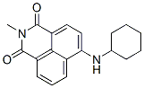 6-(Cyclohexylamino)-2-methyl-1H-benzo[de]isoquinoline-1,3(2H)-dione Struktur