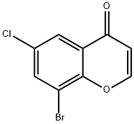 4H-1-Benzopyran-4-one, 8-broMo-6-chloro- Struktur